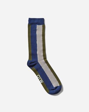 Vans Otw Courtyard Socks Deep Cobalt / Grey / Green - Blue
