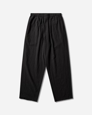 Undercover S Linen-Ramie Blend Cotton Easy Trousers - Black