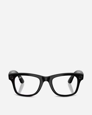Ray-ban Meta Wayfarer Gen 2 Sunglasses Shiny / Clear / Graphite Green Transitions - Black
