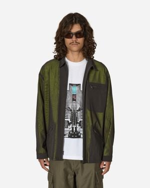 Cav Empt Lined Powernet Zip Jacket Charcoal - Green