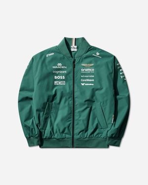 PUMA Aston Martin Aramco F1 Team Replica Bomber Jacket Lux - Green
