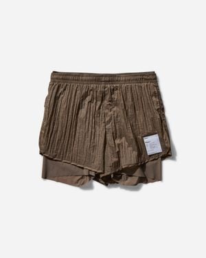 Satisfy Rippy 3 Trail Shorts Shitake - Brown