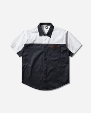 GR10K Men S Solid Shortsleeve Shirt Navy - Blue