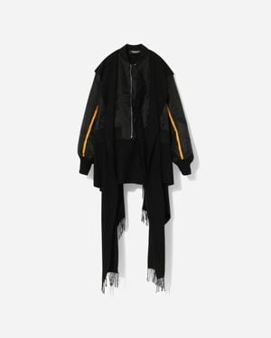 Undercover S Nylon Twill Ma-1 Jacket - Black