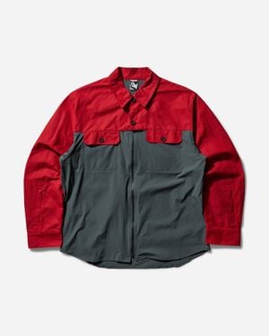 GR10K S Field Overshirt Scarlet - Red