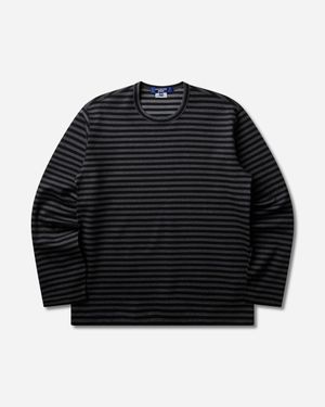 Junya Watanabe S Striped Longsleeve T-Shirt - Black