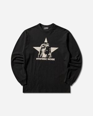Hysteric Glamour S Hysteric Noise Longsleeve T-Shirt - Black