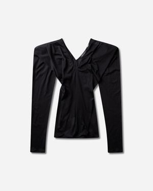Our Legacy S Cheer V Neck Top - Black