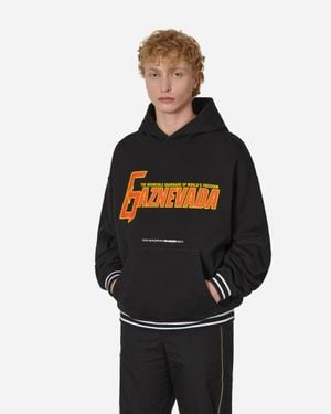 SLAM JAM Gaznevada Graphic Hooded Sweatshirt - Black
