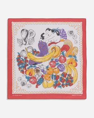 Kapital Colour Bandana (fruit Shunga) - Pink