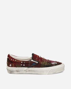 Vans Premium Classic Slip-On 98 Harris Tweed Sneakers - Brown