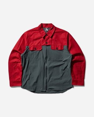 GR10K S Field Overshirt Scarlet - Red