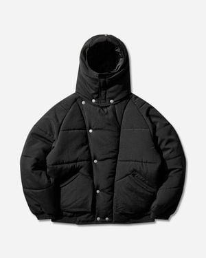 Cav Empt S Diagonal Flap Puff Jacket - Black