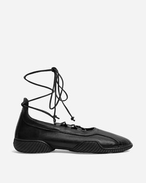 Miista Women S Averie Lace Ballerinas - Black