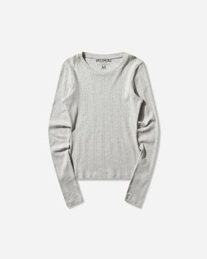 Nii HAI Women S Daisy Longsleeve Top Marl - White