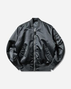 Alpha Industries Men S Ma-1 Base Flight Bomber Jacket Denim - Gray