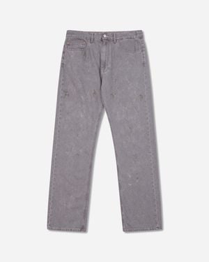 MM6 by Maison Margiela Straight-Leg Jeans Washed - Gray