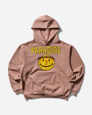 Paradis3 S Smiley Jesus Hoodie - Pink