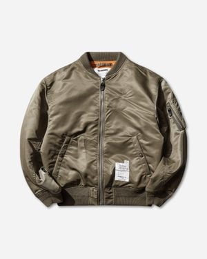 Neighborhood Men S Ma-1 Flight Jacket Mod Olive Drab - Green