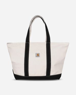 Carhartt Canvas Beach Tote Bag Natural / Black - White