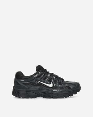 Nike Women S P-6000 Trainers Off-noir / Metallic Silver - Black