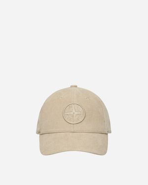Stone Island Micro-Corduroy Cap Desert - Natural