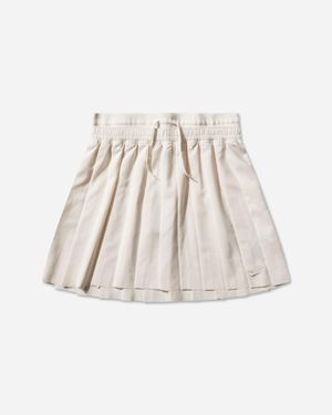 Nike S Mid-Rise Pleated Skirt Chalk - Natural