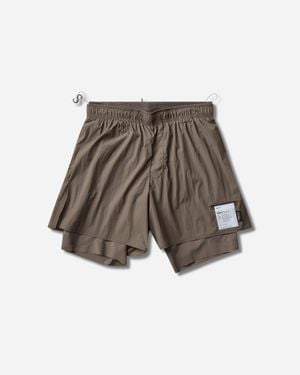 Satisfy Rippy Cordura 8In Trail Shorts Morel - Green