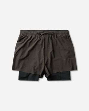 On Shoes Post Archive Facti (Paf) Zero 2-In-1 Shorts Molasses - Black