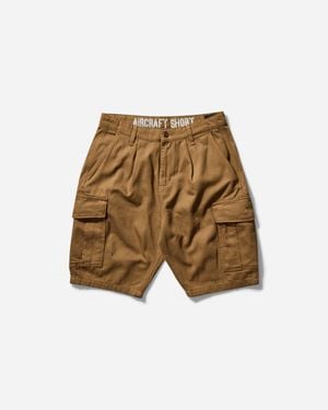 Alpha Industries Men S Aircraft Shorts Khaki - Natural