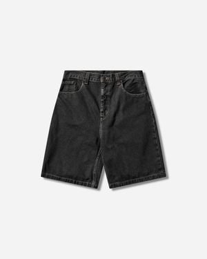 Carhartt Men S Brandon Shorts (stone Washed) - Black