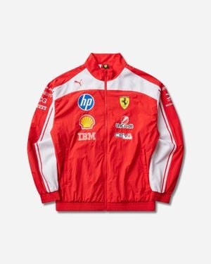 PUMA Scuderia Ferrari Hp Replica Drivers Authentic Track Jacket - Red