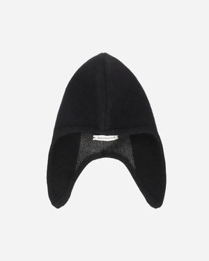 Mainline:RUS/Fr.CA/DE Knitted Logo Helmet Hat - Black