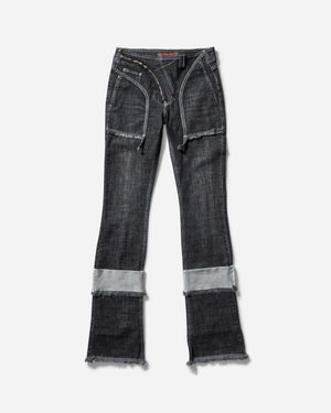OTTOLINGER Women S Open Back Denim Trousers - Grey