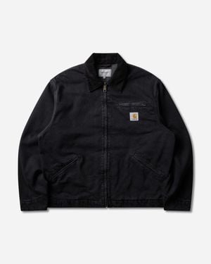 Carhartt Og Detroit Jacket (Stone Washed) - Black
