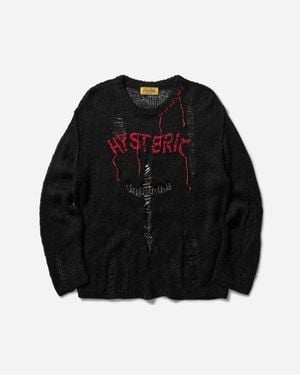 Hysteric Glamour Women S Hys Logo Oversized Jumper - Black