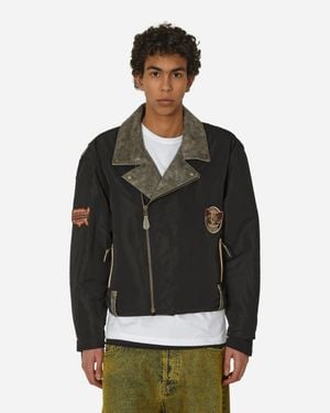 Guess Nylon Moto Jacket Jet - Black