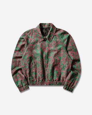 Dries Van Noten Men S Fil Coupé Reversible Jacket Fuchsia - Green