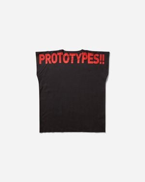 PROTOTYPES Women S Waffle Muscle T-shirt - Black