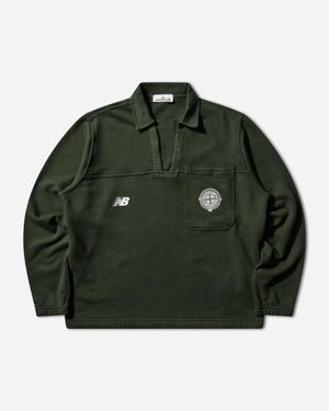 Stone Island Men S New Balance Polo Shirt Juniper - Green