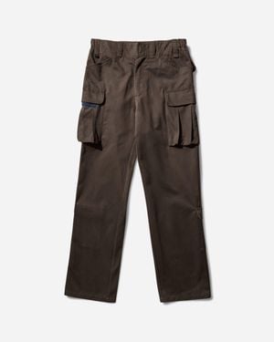 GR10K Men S Warm Cargo Trousers Soil - Grey