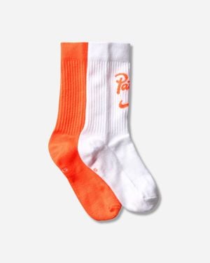 Nike Netherlands X Patta Everyday Essential Crew Socks Hyper Crimson - White