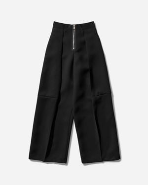 Jean Paul Gaultier S Crepe Pants - Black