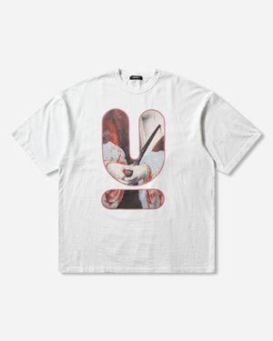 Undercover Men S Oversized Graphic T-shirt - Grey