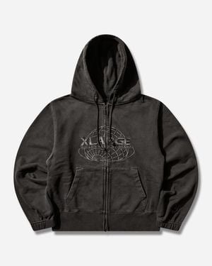 X-Large Men S World S Largest Brand Slim Zip Hoodie - Black