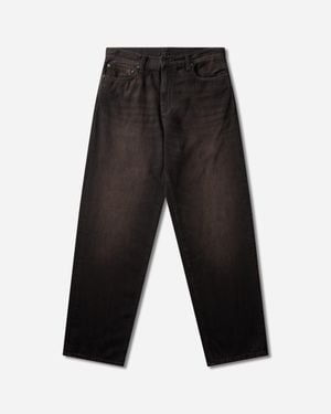 Carhartt S Aaron Trousers (Tobacco Used Wash) - Black