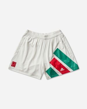 adidas Brain Dead X Disney Football Shorts Chalk - White