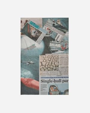 Serapis Newspaper Cut Bedsheets - Gray
