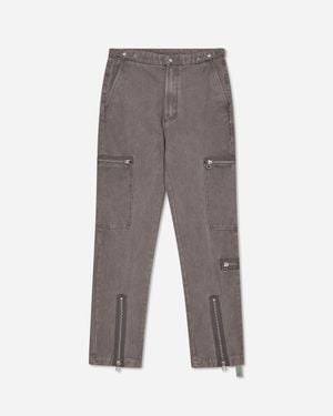 Oamc Peacemaker Men S Flight Trousers Lilac - Grey