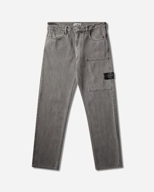 Stone Island S Mineral Dyed Chino Trousers - Grey